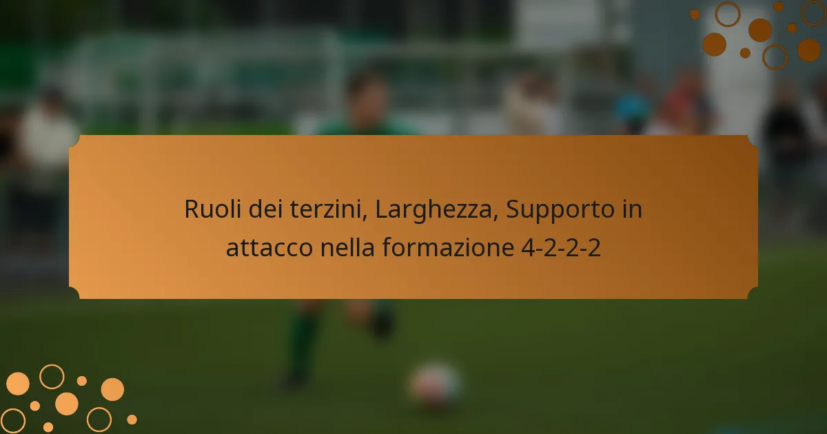 Ruoli dei terzini, Larghezza, Supporto in attacco nella formazione 4-2-2-2